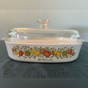 VINTAGE Corningware “Spice of Life” with Lid!